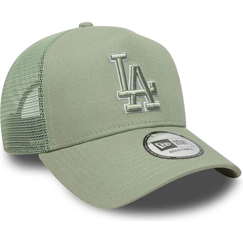siltovka-zaoblena-zelena-snapback-a-frame-outline-los-angeles-dodgers-mlb-new-era
