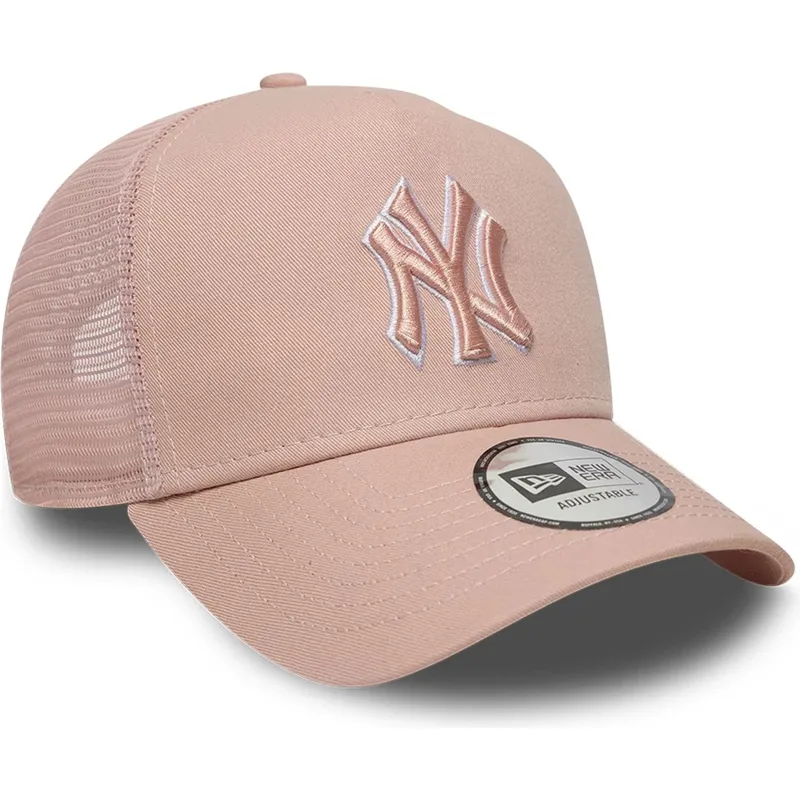 cap-zaoblena-pink-snapback-a-frame-outline-new-york-yankees-mlb-new-era