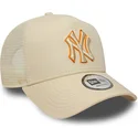 cap-zaoblena-beige-snapback-a-frame-outline-new-york-yankees-mlb-new-era