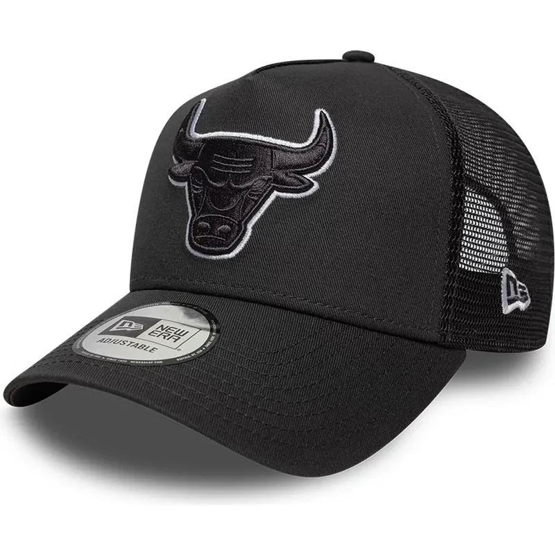 cap-zaoblena-black-snapback-a-frame-outline-chicago-bulls-nba-new-era