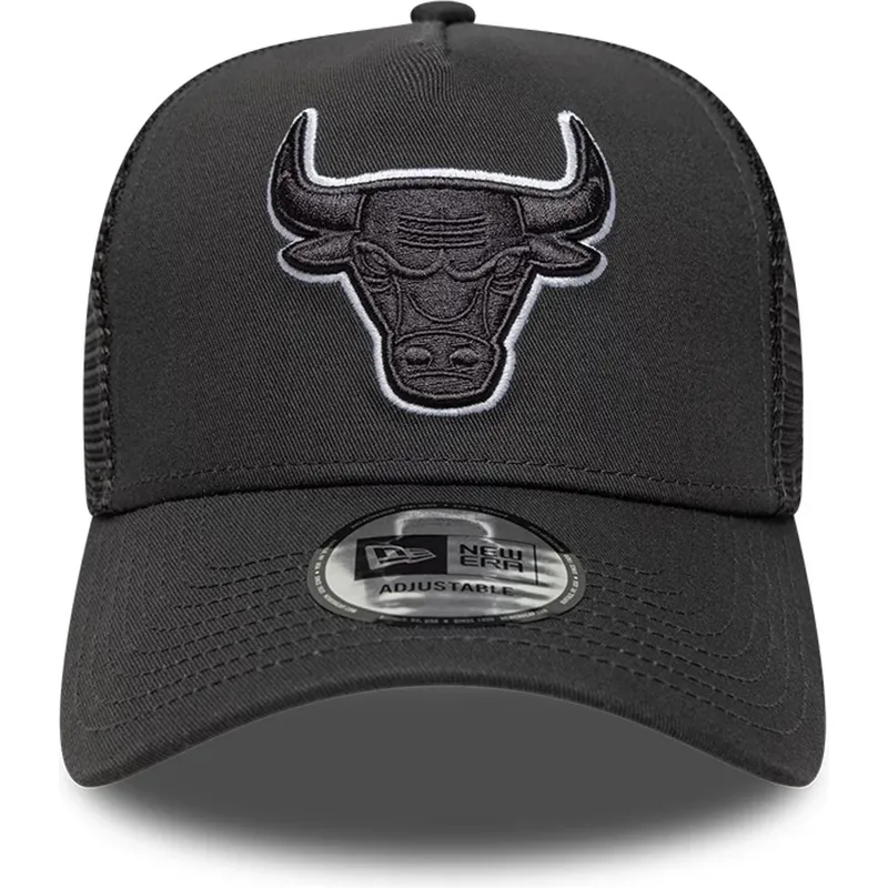 siltovky-zaoblena-kamionista-cierna-snapback-a-frame-outline-chicago-bulls-nba-new-era