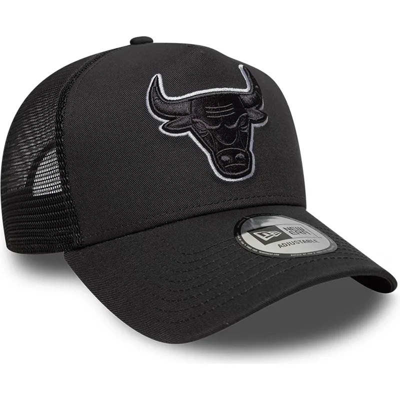 cap-zaoblena-black-snapback-a-frame-outline-chicago-bulls-nba-new-era