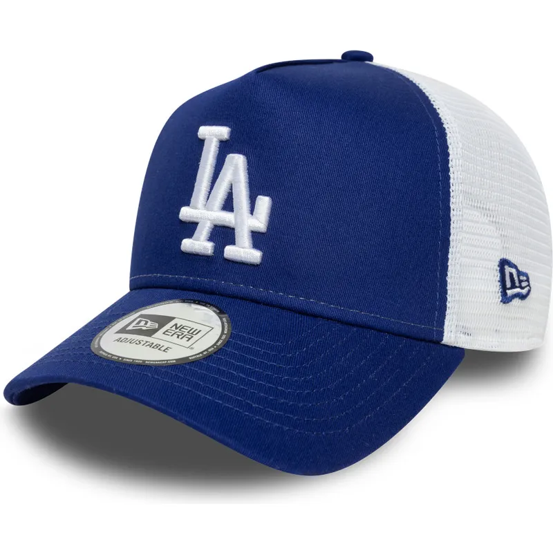 trucker-cap-blau-a-frame-side-patch-der-los-angeles-dodgers-mlb-von-new-era