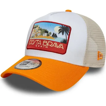 Mehrfarbige Trucker-Kappe A Frame Location Patch Costa Brava von New Era
