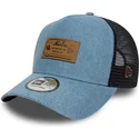 siltovka-zaoblena-modra-snapback-a-frame-denim-leather-patch-new-era