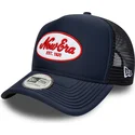 trucker-cap-marineblau-a-frame-oval-foam-patch-von-new-era