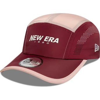Cap zaoblená 5 panel red adjustable strap Runner New Era