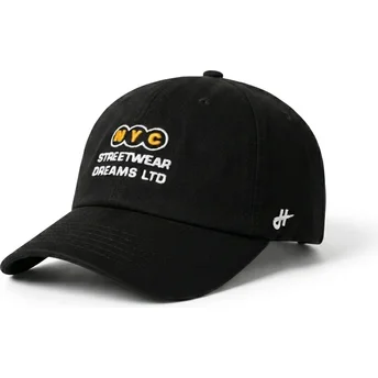 Schwarze verstellbare Curved Cap NY Dreams Just Kids The 90s von Homenage