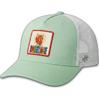 Šiltovka zaoblená zelená snapback The Trucker Childhood Fun The Homenage