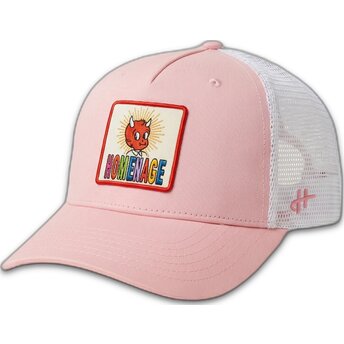 Cap zaoblená pink snapback The Trucker Homenage
