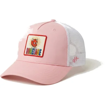Gorra trucker rosa y blanca Childhood Fun The Trucker de Homenage