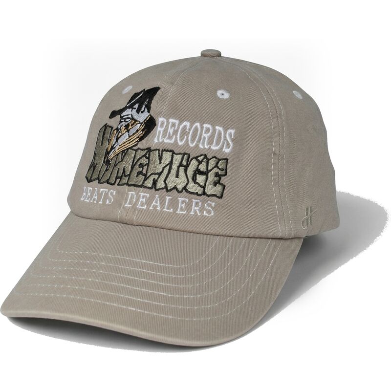 gorra-curva-gris-ajustable-records-music-shapes-identity-the-90s-de-homenage