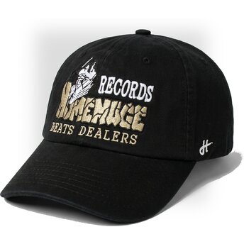 Gorra curva negra ajustable Records Music Shapes Identity The 90s de Homenage