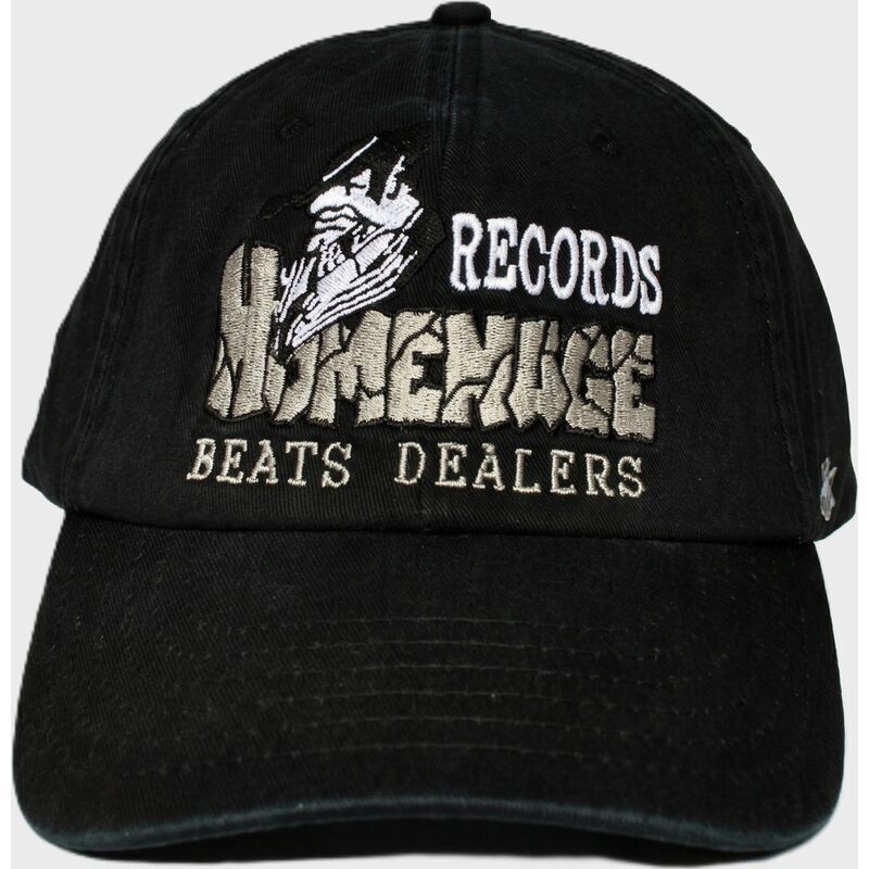 gorra-curva-negra-ajustable-records-music-shapes-identity-the-90s-de-homenage