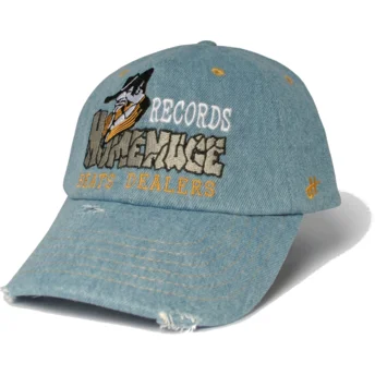 Gorra curva azul ajustable Denim Records Music Shapes Identity The 90s de Homenage
