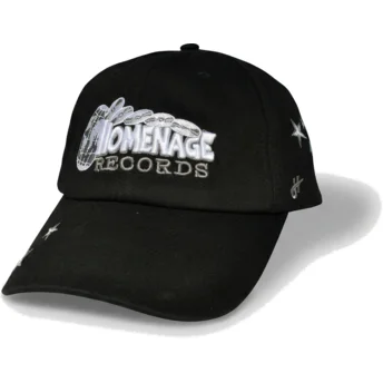 Gorra curva negra ajustable Music World Music Shapes Identity The 90s de Homenage