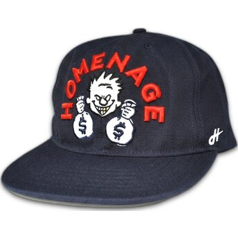 Šiltovky rovná tmavomodrá snapback Money Music Shapes Identity The Snap Homenage