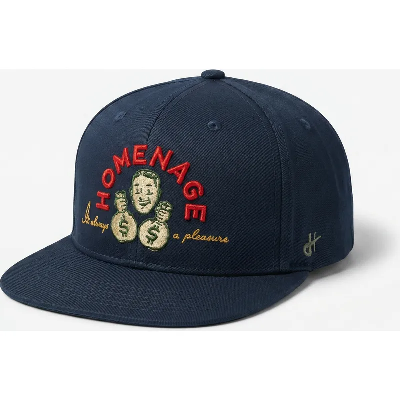 homenage-curved-brim-money-music-shapes-identity-the-snap-navy-blue-snapback-cap
