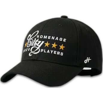 Gorra curva negra ajustable Players Sport The Ball de Homenage