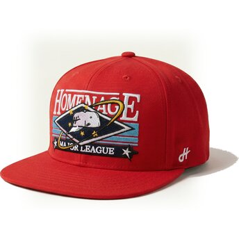 Gorra plana roja snapback Game Sport The Snap de Homenage