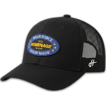 Cap zaoblená black snapback The Trucker Homenage