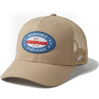 Gorra trucker beige Union Workwear The Trucker de Homenage
