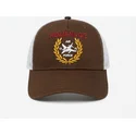 trucker-cap-dunkelbraun-und-weiss-jet-military-surplus-the-trucker-von-homenage