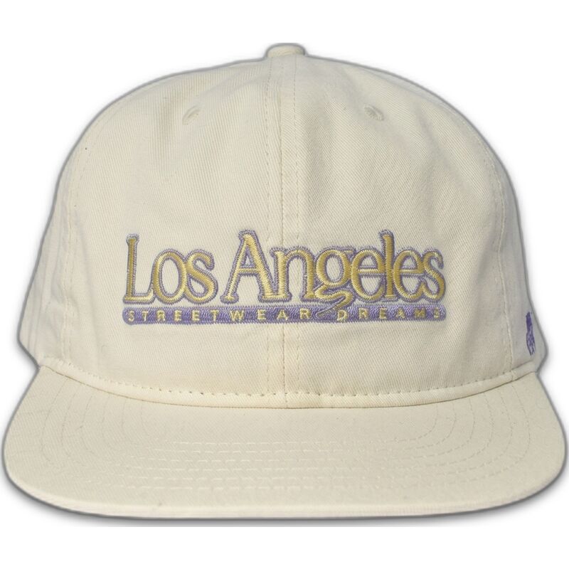 gorra-plana-crema-snapback-angeles-skylines-the-snap-de-homenage