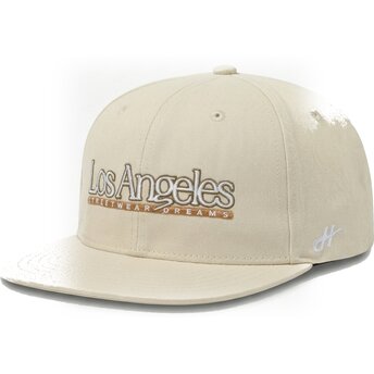 Gorra plana beige snapback Los Angeles Skylines The Snap de Homenage