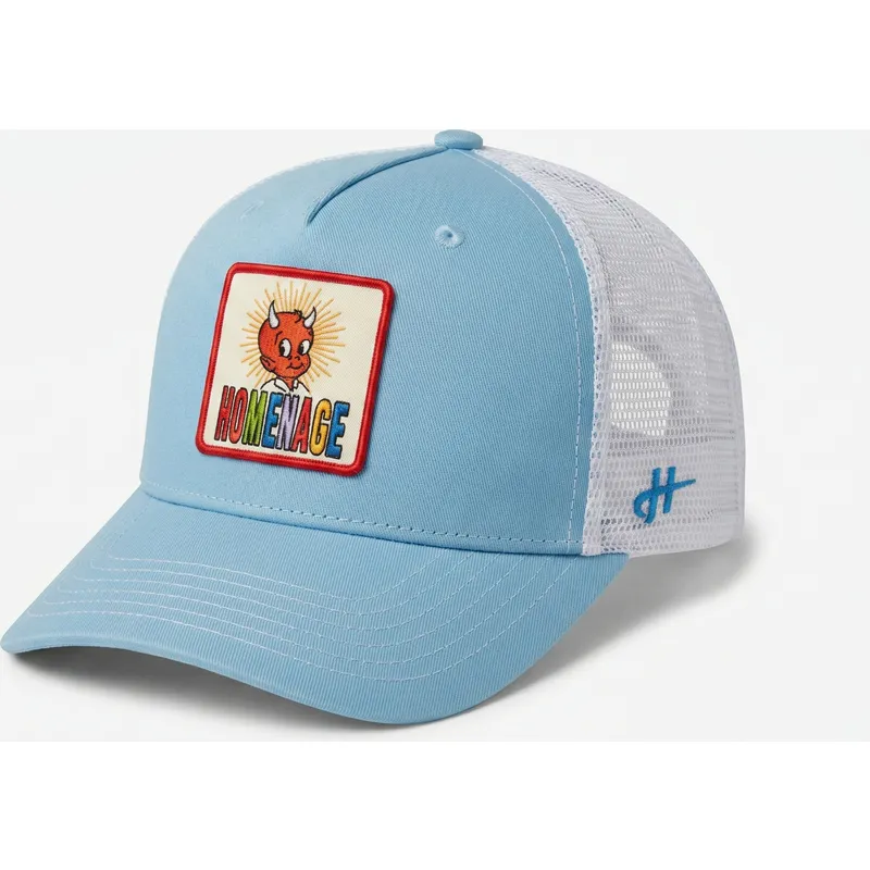 hellblaue-trucker-kappe-childhood-fun-the-trucker-von-homenage