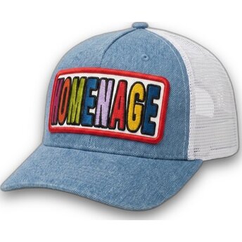 Šiltovky zaoblená modrá snapback The Trucker Denim Childhood Fun The Homenage