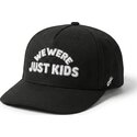 gorra-curva-negra-snapback-just-kids-outline-the-retro-de-homenage