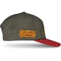 graue-und-rote-gebogene-snapback-kappe-just-kids-the-retro-von-homenage