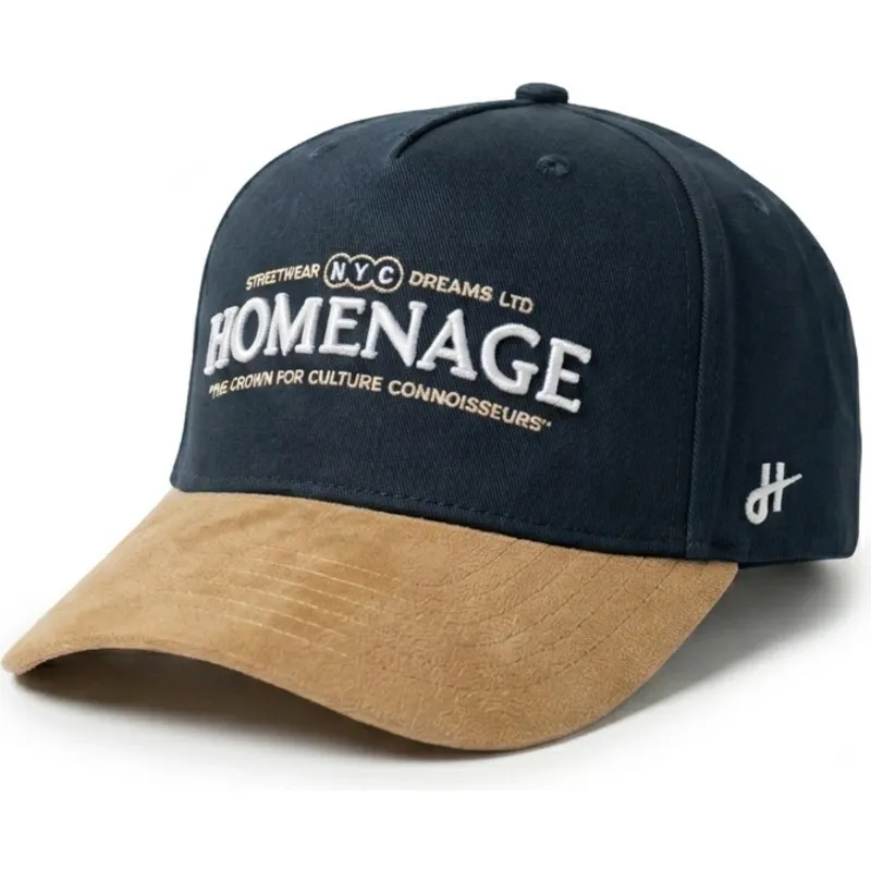 dunkelblaue-und-braune-gebogene-kappe-snapback-vintage-liberty-sport-the-retro-von-homenage