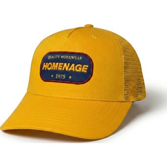 Gorra trucker amarilla Work 1975 Workwear The Trucker de Homenage