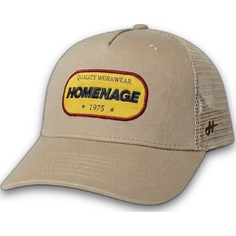 Šiltovka zaoblená béžová snapback The Trucker Work 1975 Workwear The Homenage