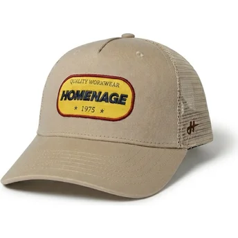 Trucker-Kappe beige Work 1975 Workwear The Trucker von Homenage
