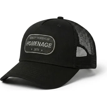 Schwarze Trucker-Kappe Work 1975 Workwear The Trucker von Homenage