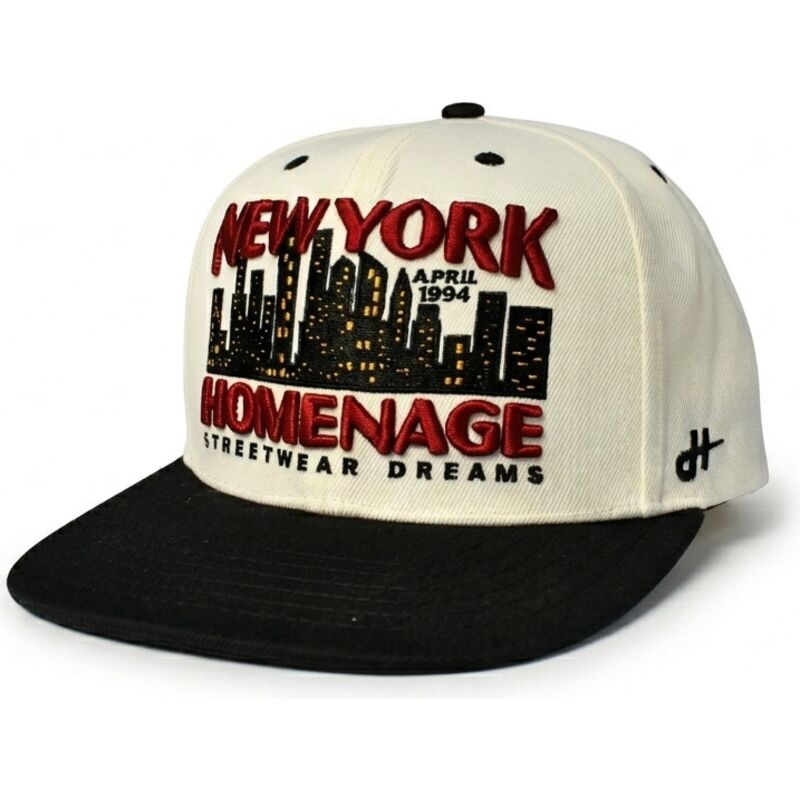 gorra-plana-beige-y-negra-snapback-nysky-skylines-the-snap-de-homenage