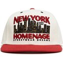 gorra-plana-beige-y-roja-snapback-nysky-skylines-the-snap-de-homenage