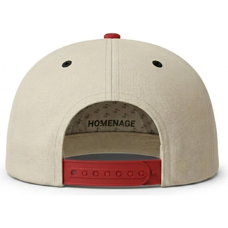 gorra-plana-beige-y-roja-snapback-nysky-skylines-the-snap-de-homenage