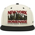 gorra-plana-beige-y-negra-snapback-nysky-skylines-the-snap-de-homenage