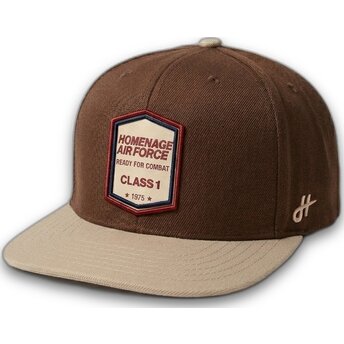 Šiltovky rovná hnedá snapback Squadron Military Surplus The Retro Homenage