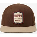 gorra-plana-marron-oscuro-snapback-squadron-military-surplus-the-retro-de-homenage