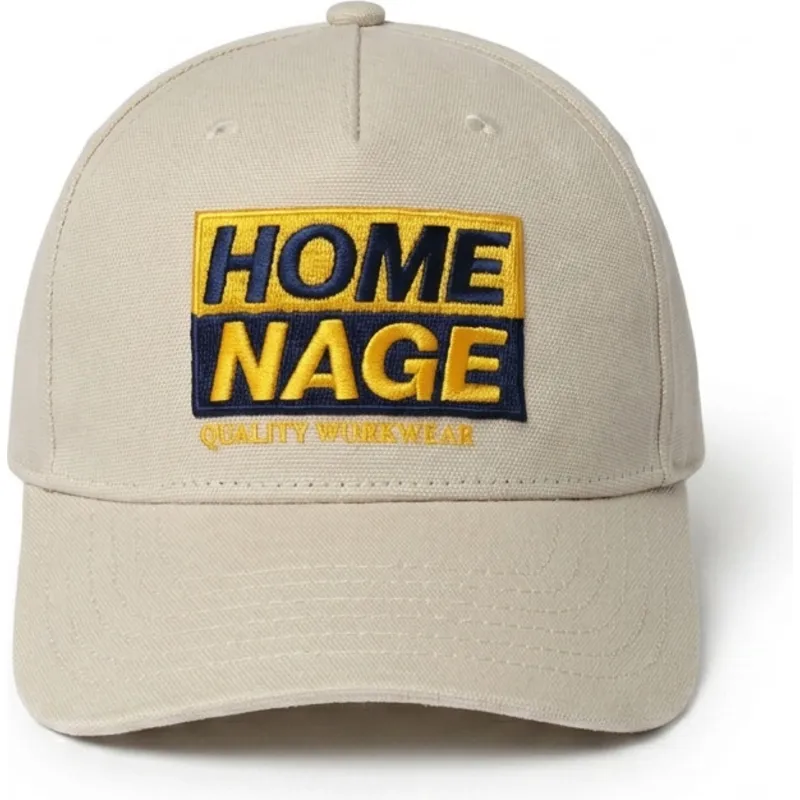 gorra-curva-beige-snapback-decker-workwear-the-retro-de-homenage