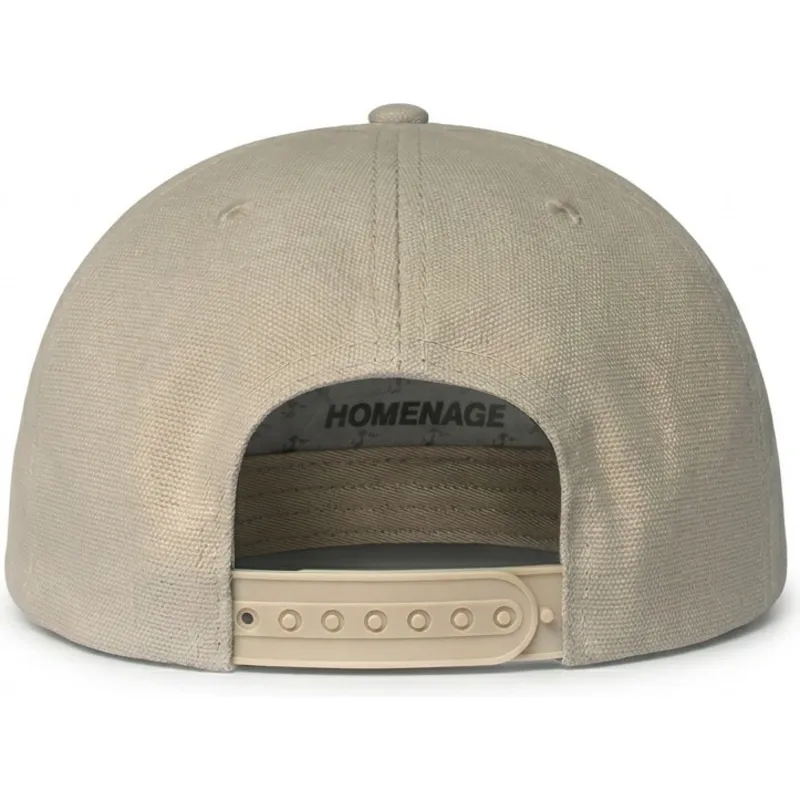 gorra-curva-beige-snapback-decker-workwear-the-retro-de-homenage