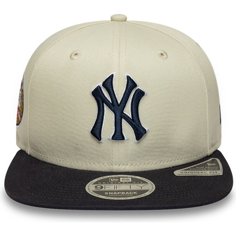 beige-snapback-flatcap-mit-marineblauen-logo-9fifty-original-fit-world-series-der-new-york-yankees-mlb-von-new-era