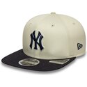 beige-snapback-flatcap-mit-marineblauen-logo-9fifty-original-fit-world-series-der-new-york-yankees-mlb-von-new-era