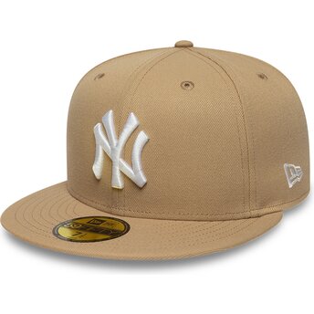 Cap rovná brown ajustada claro 59FIFTY League Essential New York Yankees MLB New Era