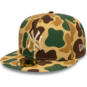Šiltovky rovná kamufláž upravený 59FIFTY Camo New York Yankees MLB New Era